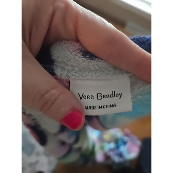 Vera Bradley Multicolor Marian Floral Colorful Bedding Throw Blanket 80"x50" - Picture 3 of 4